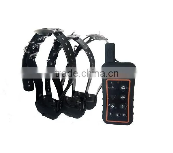 1200Meter waterproof and rechargeable multi-dog system gps dog collar for 3 dogs