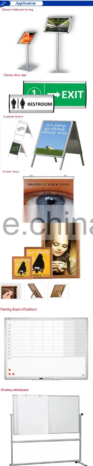 u profil alu snap frame