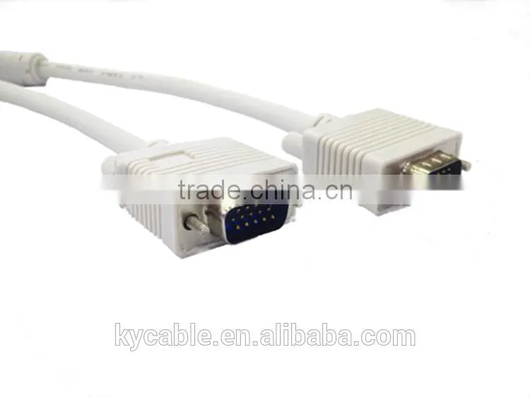 Alibaba high Definition Male to Male Vga to Vga Cable 3+4 for monitor/computer/projrctor