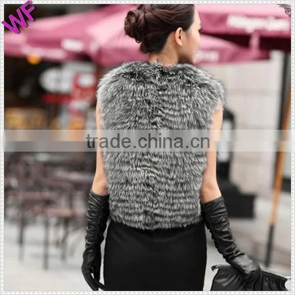 Nice Look Outdoor Fake Fur Vest Women Faux Fur Vest