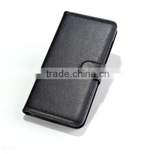 Luxury leather wallet case wholesale case cover for alcatel one touch pop c7