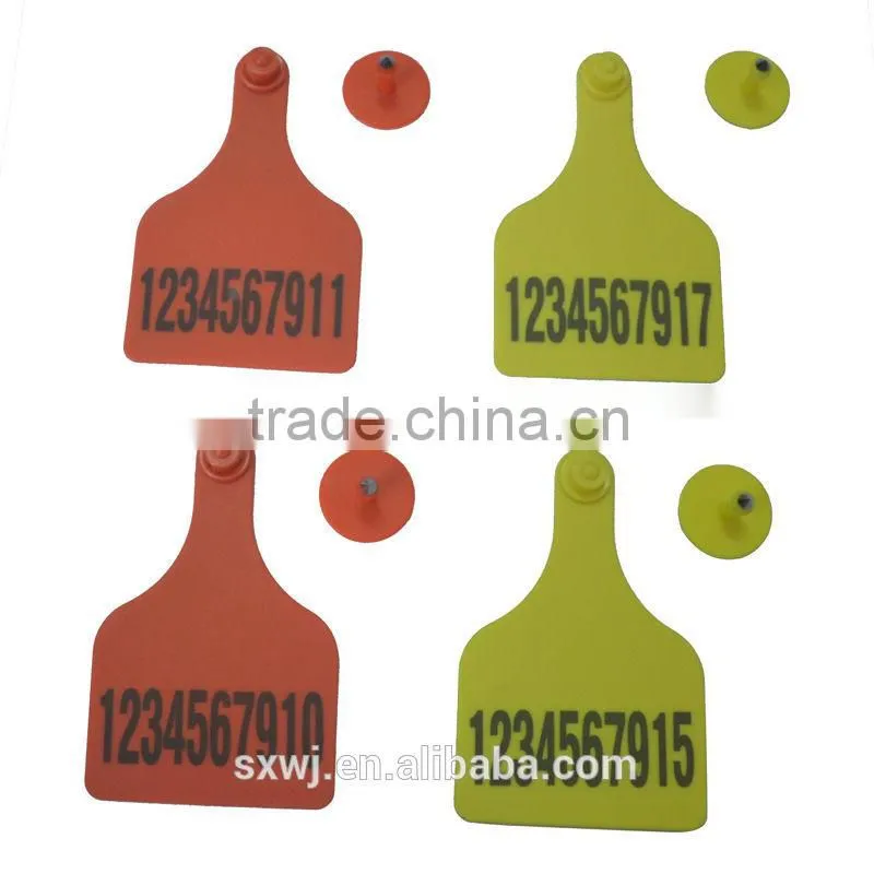 Laser ID Cow ear tag Customized Max ear tag WJ406-AF