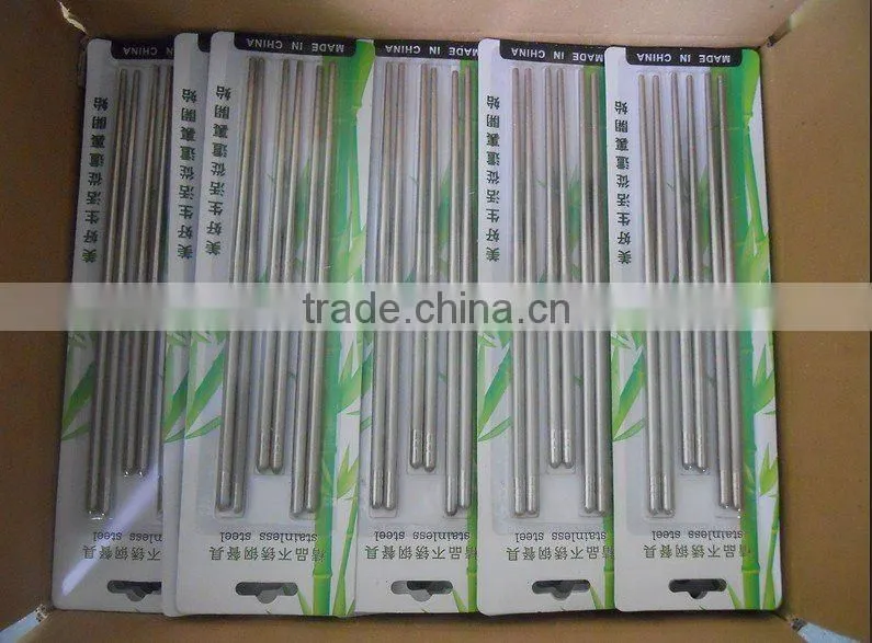 Japanese style high quality Stainless steel chopsticks set