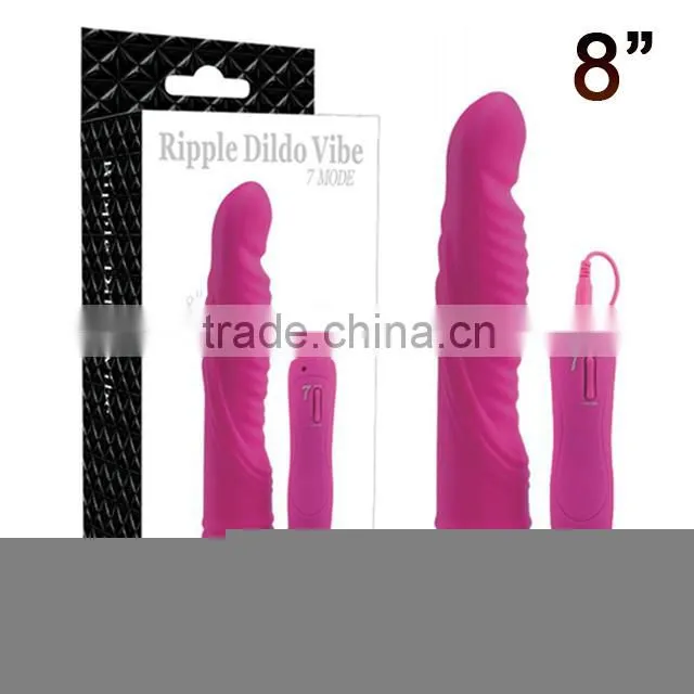 8.0 inch 7 Mode Ripple Dildo Vibe anal dildo rippled,huge free power dildo vibrator
