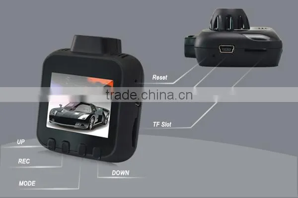 Smallest body biggest horizon 1.5inc gps g-sensor night vision1080p mini car black box camera