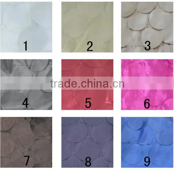 Wholesale petal taffeta chair cover and tablecloths