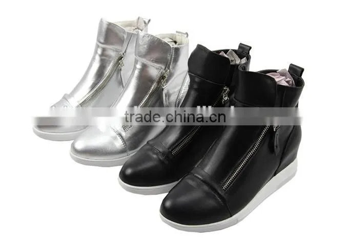 2015 fashion winter flat shoes for woman China Manufacturer PU