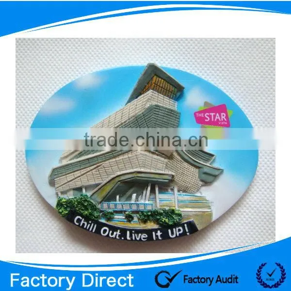 Modern 3d decoration souvenir polyresin fridge magnet