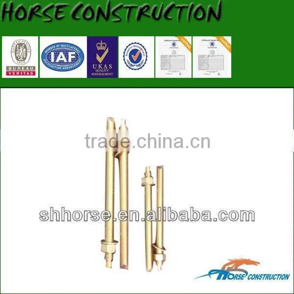 Horse concrete embeds / anchor bolts / Anchor rods