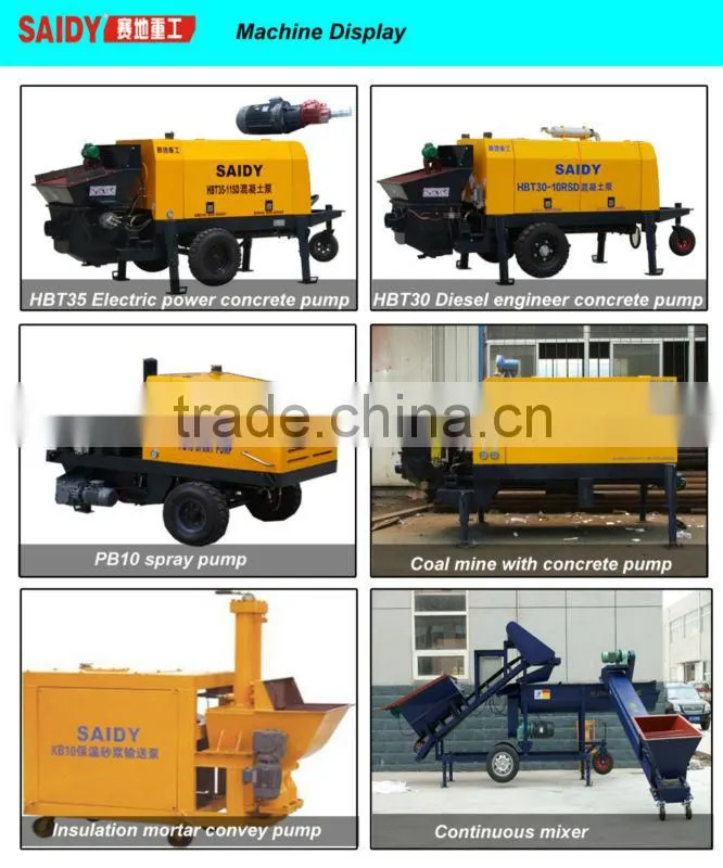 2014 Saidy Brand HBT30-10SD electrical powercement pump