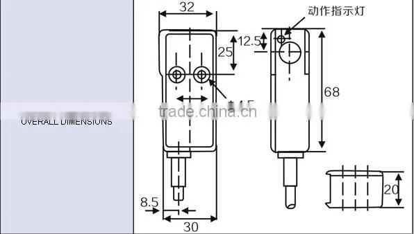 G68 Series 10-30VDC/90-250VAC NPN/PNP/2 Wires with NO/NC/NO+NC output Infrared capacitance Photoelectric Sensor Switches