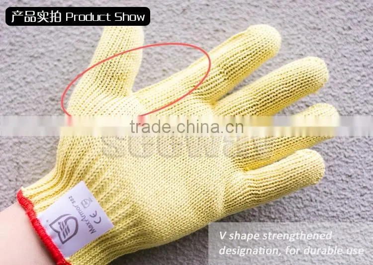 Seeway high quality cut resistant aramid gloves
