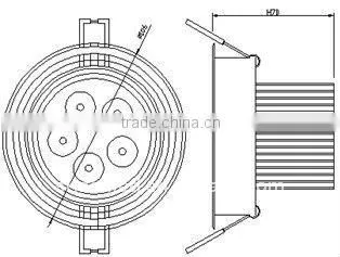 LED ceiling light/down light CL025 5W