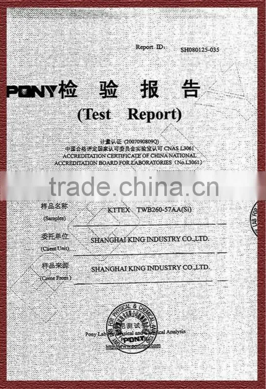 Test Report for HYGY Multi-Function Fabric AATCC8&AATCC125&AATCC107