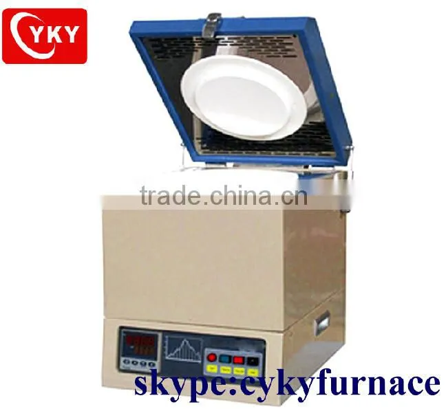 1200C laboratory crucible muffle furnace / vacuum crucible furnace for melting
