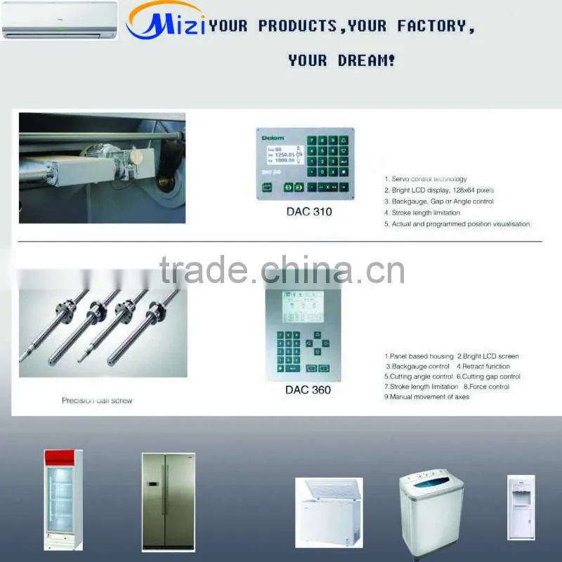 CNC hydraulic swing ,Hydraulic guillotine shearing machine,refrigeration equipment ,Hydraulic Guillotine Swing beam Shear QC12K,