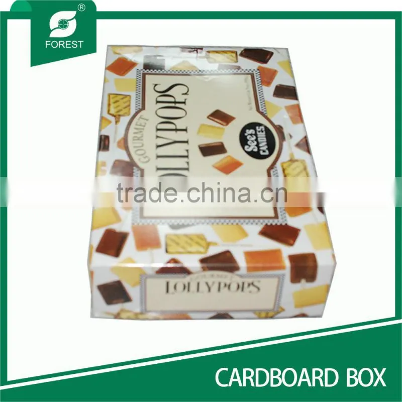 WHITE PAPER CARDBOARD BOX FOR CANDY