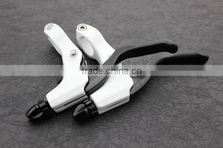 bike/bicycle brake lever/white and black color/high quality/aluminum alloy material