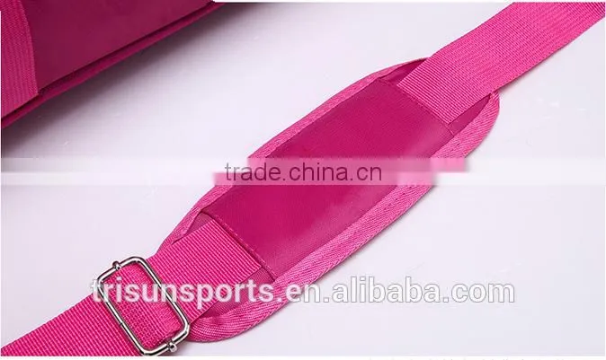 2015 latest handled women polyester colorful gym bag from china