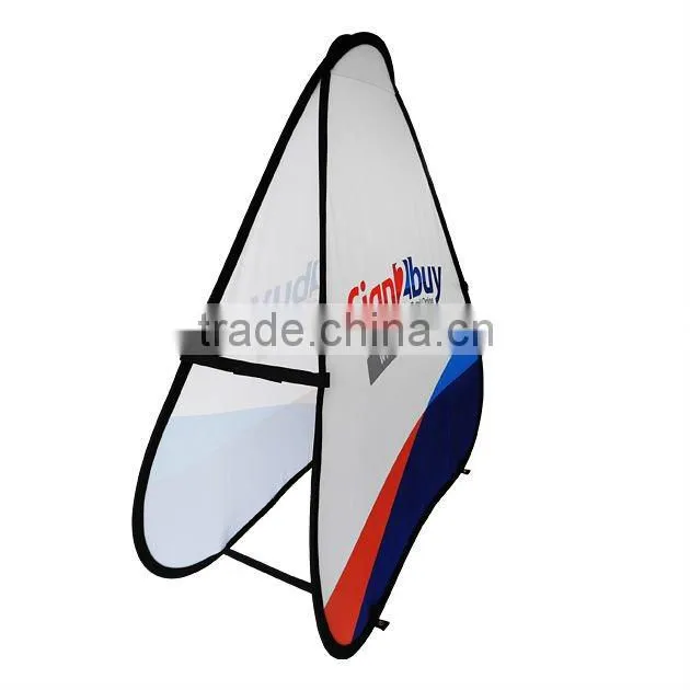 Pop Up Banner is Collapsible For Sporting Field Sidelines,Fabric Triangle A-Frame Banner