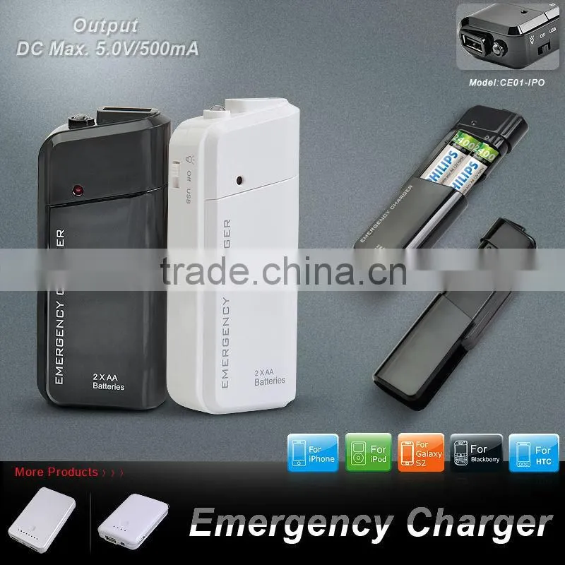 2xAA LR6 Alkaline battery Emergency charger