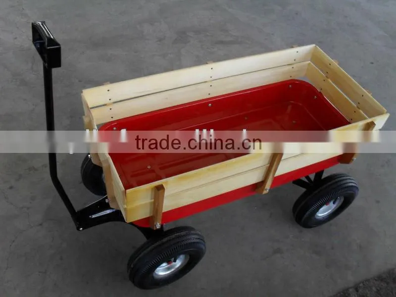cheap four wheeler outdoor pulling along toy cart TC1831
