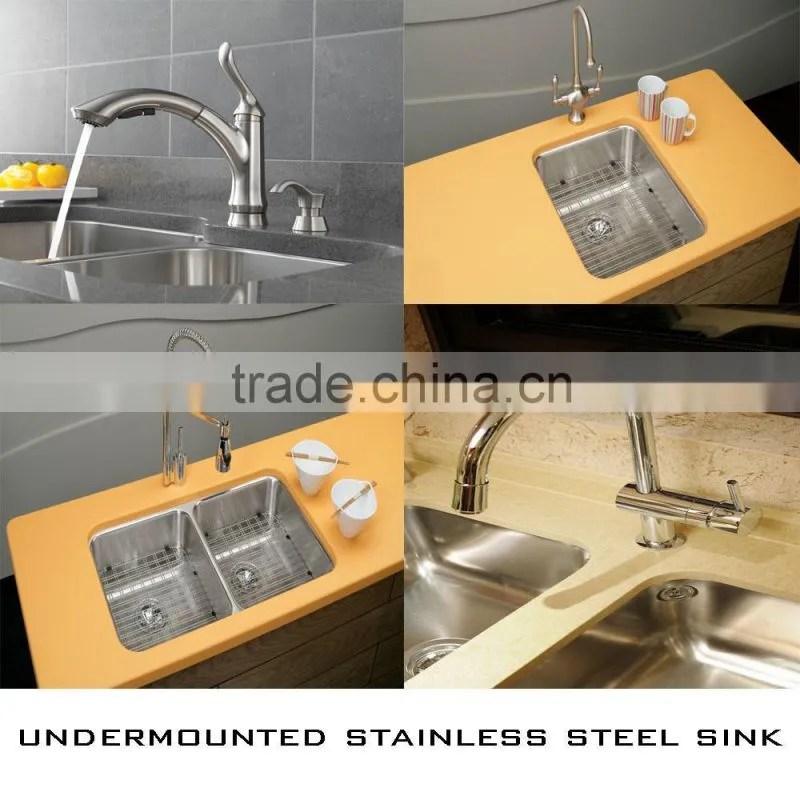 Cupc Utility Stainless Steel 50/50 Double Bowl Undermounted Sink for Kitchen