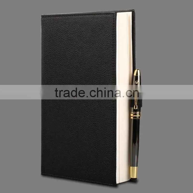 innovative 5"PU leather lcd video brochure,video notebook,video book with custom logo