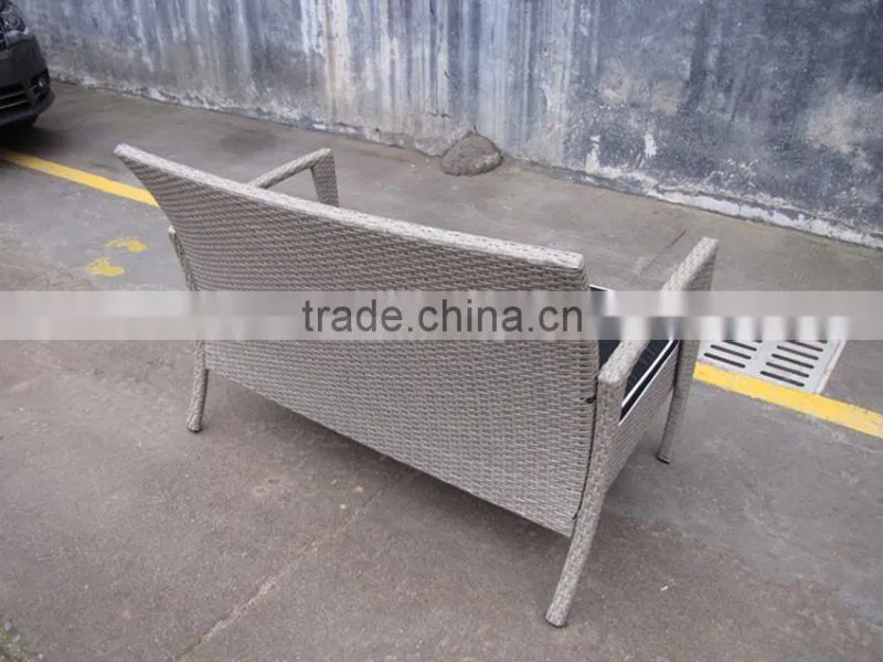 CLEAR ALUMINIUM WICKER GARDEN CHAIRS AND TABLES