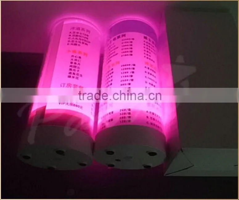 Bar menu lamp promotional cordless restaurant led table lamp
