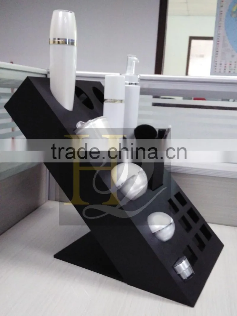 Custom acrylic cosmetic display counter/high quality makeup counter display