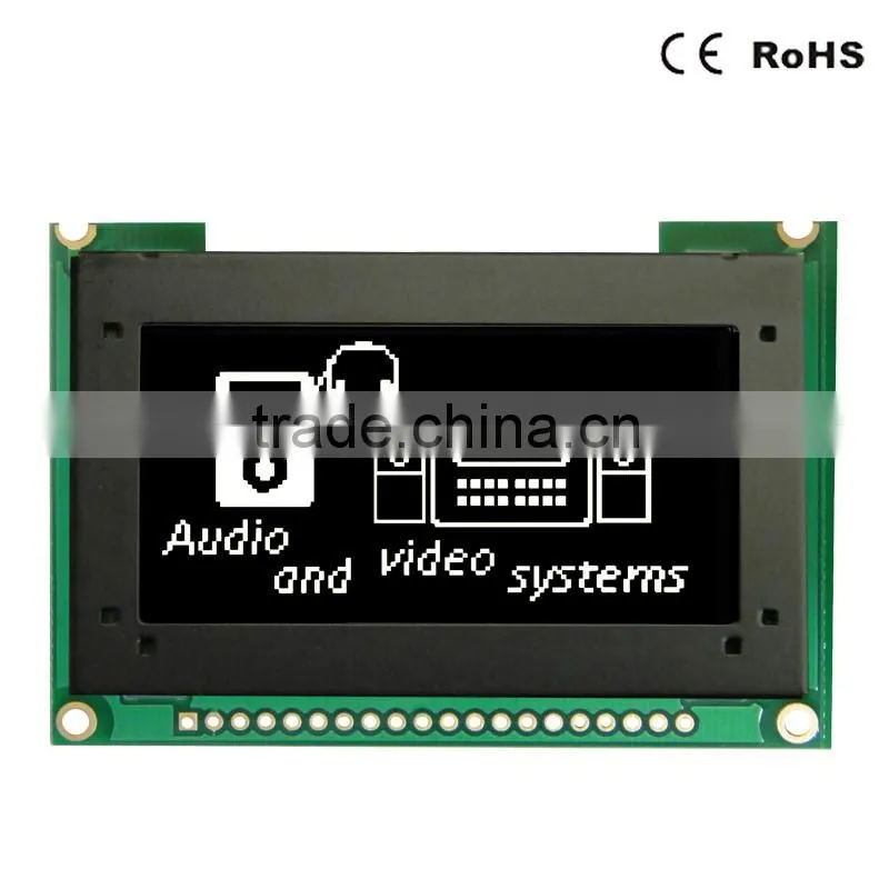 Oled type 128x64 dots Graphic lcd display with white color