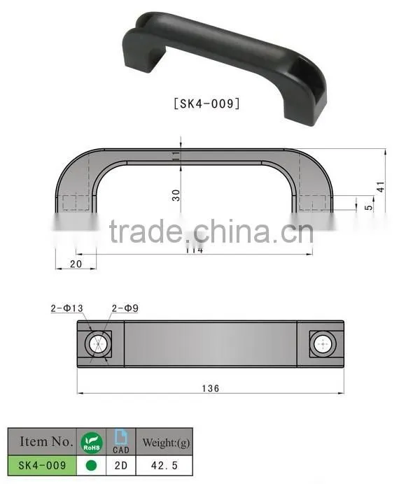 high quality SK4-009 nice price black oven plastic handle