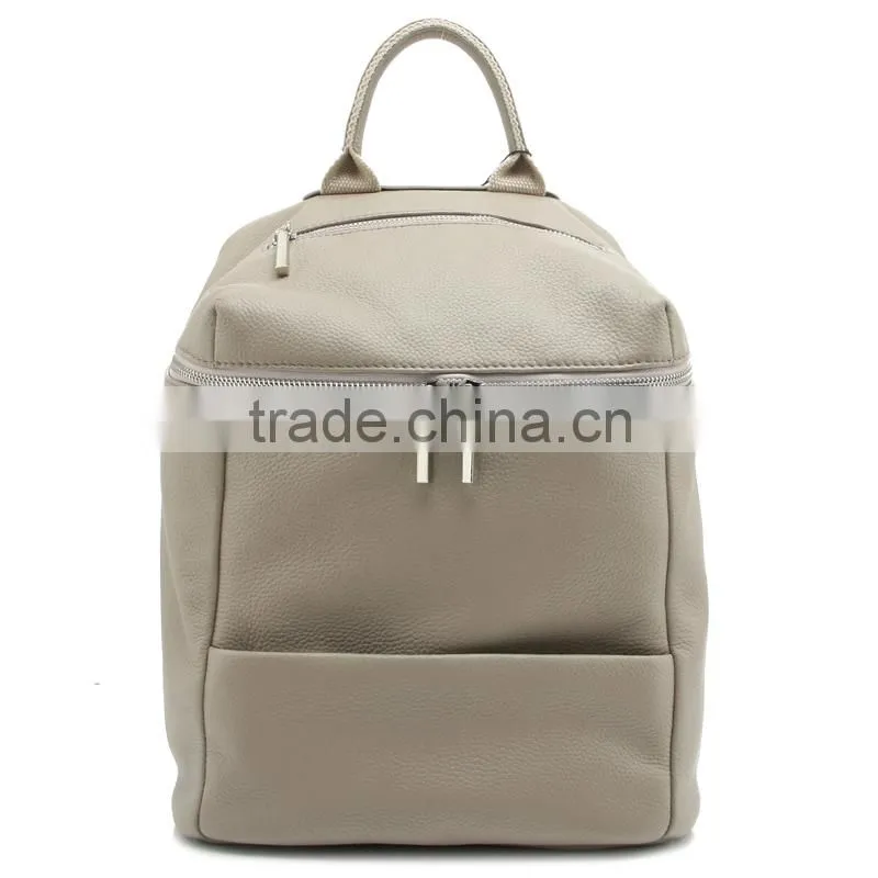 CSS1596-001 Wholesale fashion custom women high school genuine cow leather backpack