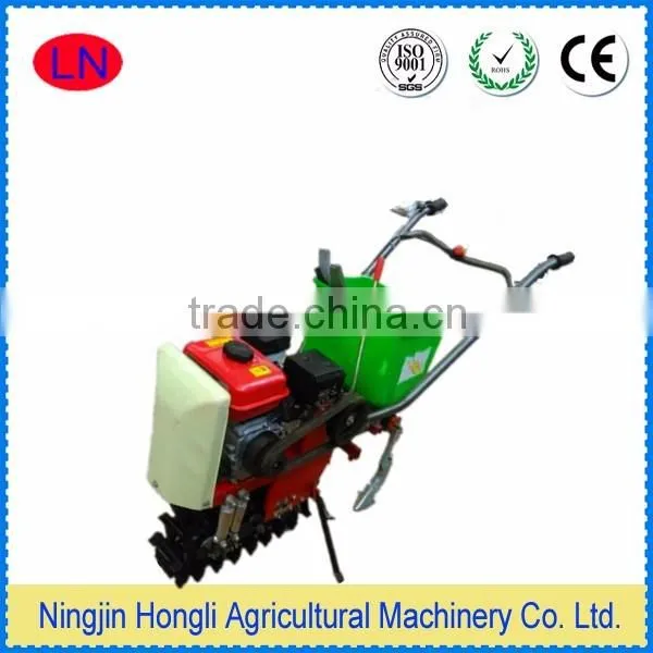 mini petrol crawler tractor tiller cultivator for seeder &fertilizer