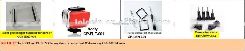 Telesin Professional Protective Side Frame w/ Screws accessories gopro for GOPRO HERO3
