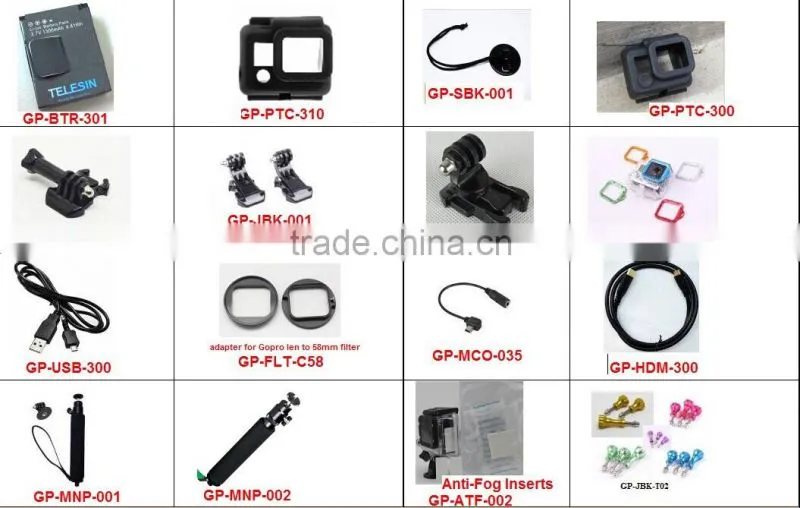 Telesin Professional Multi-funcion bike handlebar grip mount for mini ipad & go pro camera