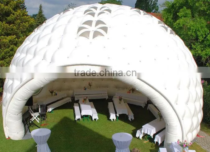 hot sale large commercial used inflatable white inflatable dome tent for party, inflatable camping tent for sale