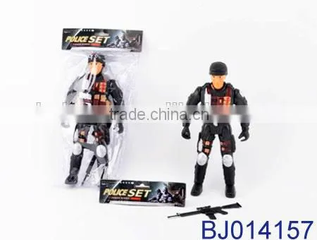 Funny kid toy plastic toy policeman small soldier force toy