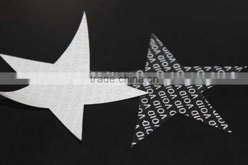 Anti-counterfeit paper / tamper evident stickers