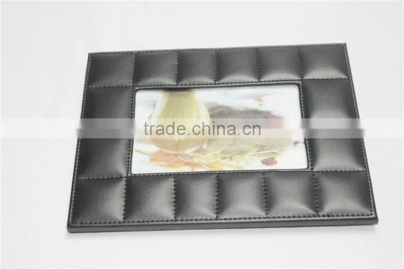 Home decoration exquisite and high quality waterproof leather photo frame family tree