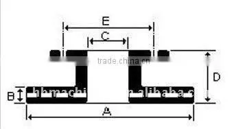 china auto brake discs rotor MB699285