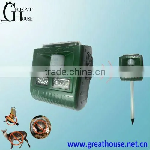 GH-192B Newest Solar powered multifunctional wild animal repeller