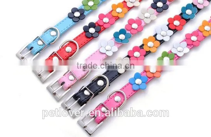 Cute and flower decoration Puppy Dog Collar