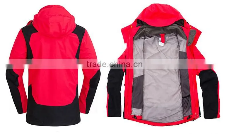 Custom 3 in1 waterproof hooded winter coat
