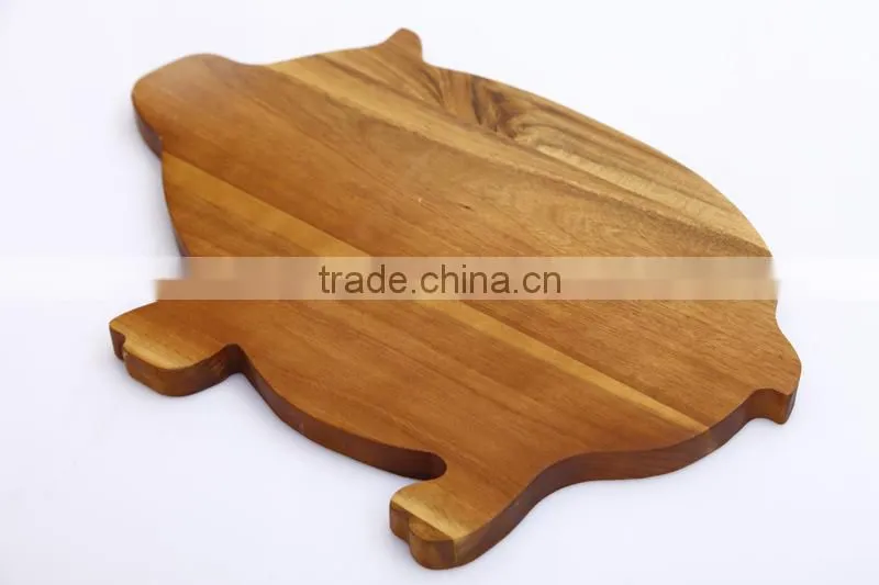 kitchen acacia wood animal shaped cutting board