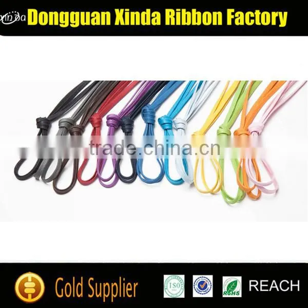 Dongguan manufacturer waxed flat laces