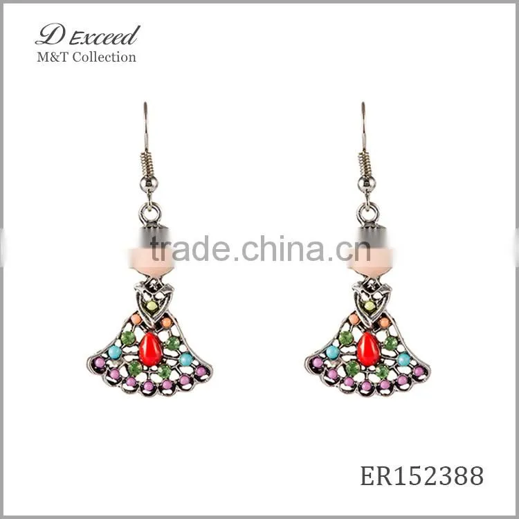 Hot New Designs Ladies/Women's Jewellery Earrings Bohemian Ballet Girl Gold/Silver Plating Drop Earrings