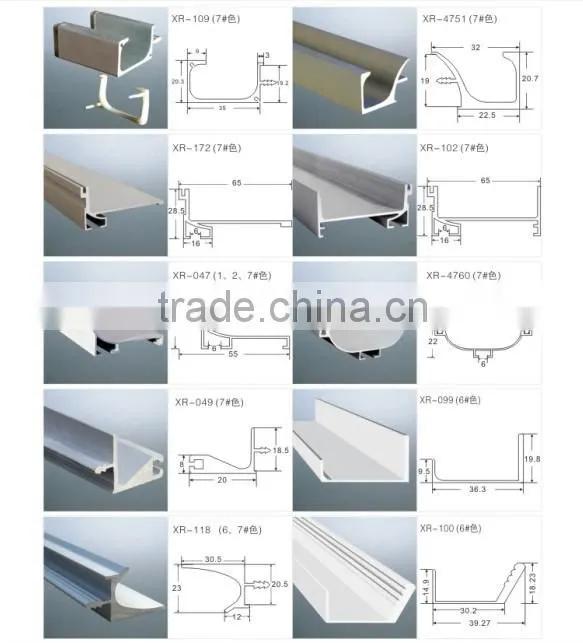 High quality g shape aluminum frame handle for kitchen cabinets