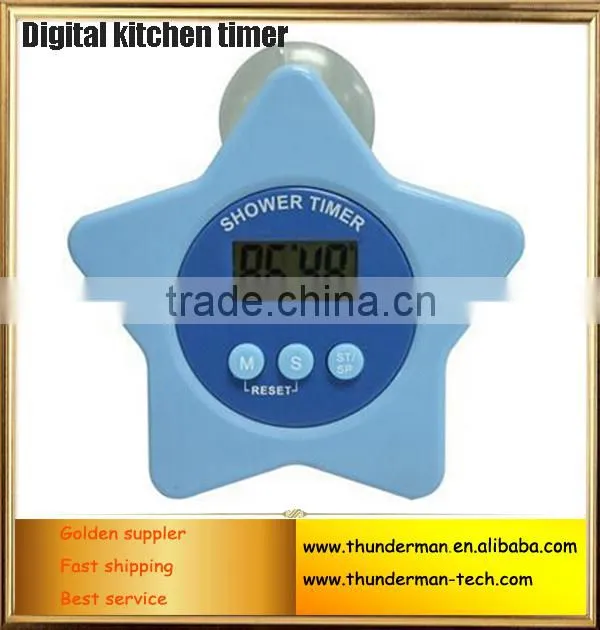 Geometric drawing LCD Display Digital Kitchen Timers with Magnetic Function